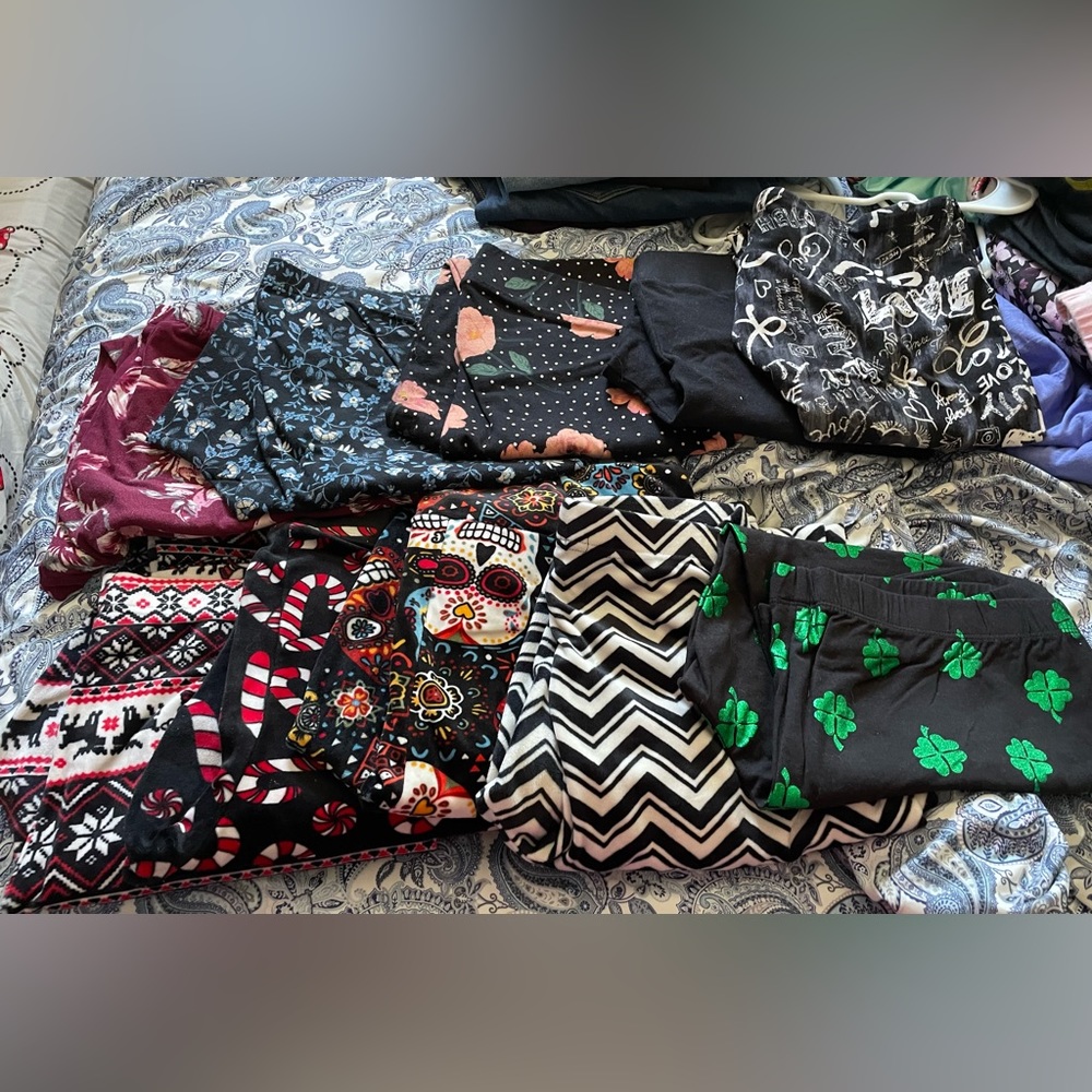 10 pairs holiday Torrid Old navy no boundaries tights lot Christmas Halloween XL